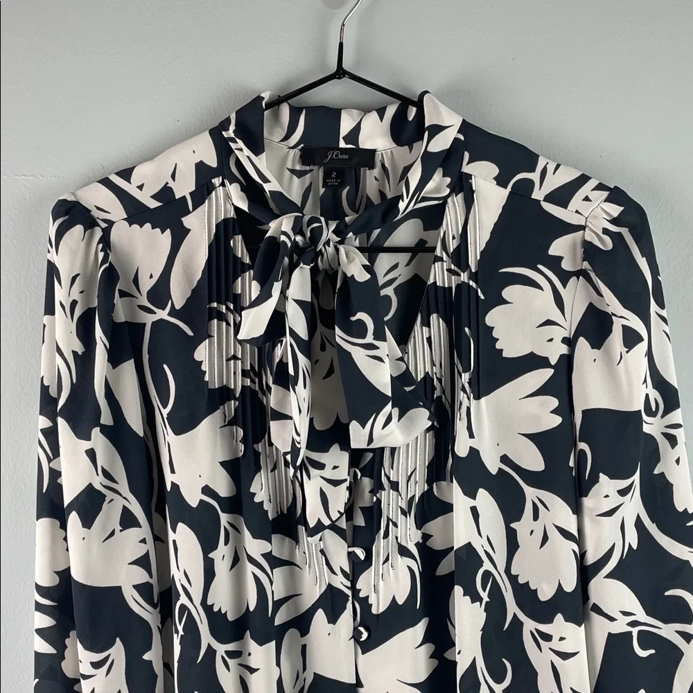 J. Crew Floral Blouse Size 2